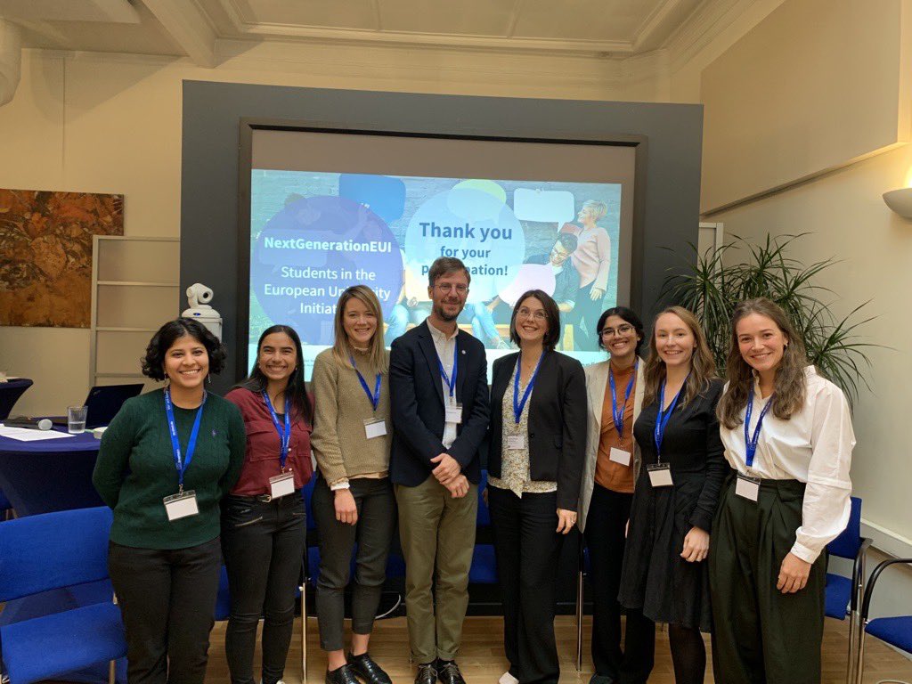 AL_Sender's tweet photo. For the #EuropeanUniversities to significantly shape Europe as a promising #HigherEd hub for the next generation, #students can &amp; should be co-creators at the core of the initiative. Thank you everyone for joining our #NextGenerationEUI event this morning! https://t.co/lXGa2pzroX https://t.co/jat6s6Er3k
