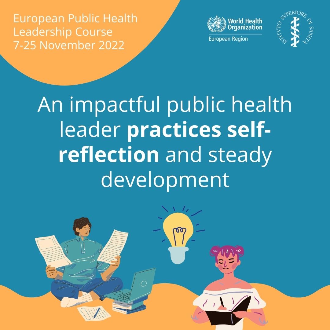Driving change in public health by leading others requires knowing and managing yourself better - practicing mindfulness and other tools can help! 
#PHLC2022 

bit.ly/PHLC2022

<a href="/JoaoBreda2/">João Breda</a> <a href="/natasha_azzmus/">Natasha Azzopardi Muscat</a> <a href="/AMazzaccara/">Alfonso Mazzaccara</a> <a href="/s_brusaferro/">Silvio Brusaferro</a> <a href="/istsupsan/">Istituto Superiore di Sanità</a>