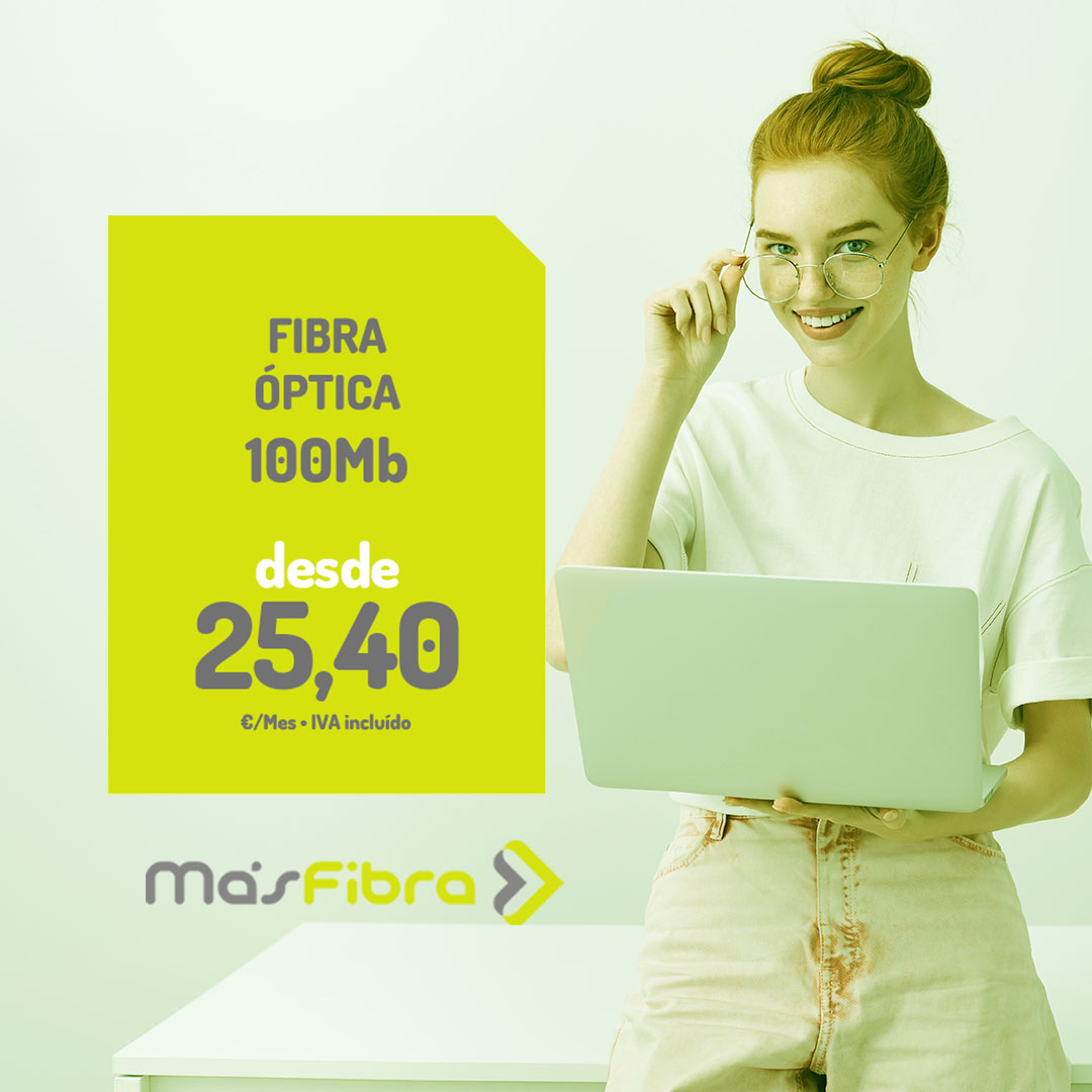 ¡Hola vecino!, ¿sabes si la fibra de 100MB es suficiente para contratarla en tu hogar o negocio? ¡En MásFibra estaremos encantados de asesorarte!

💻 masfibra.es