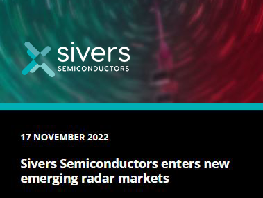 SiversSemicond's tweet photo. Our close cooperation with aiRadar has resulted in revolutionary line of sophisticated #radar products, leveraging Sivers’ unique #RFIC and antenna technology.
Press release: https://t.co/L1vrDwfiOG https://t.co/QepjGOgeUg