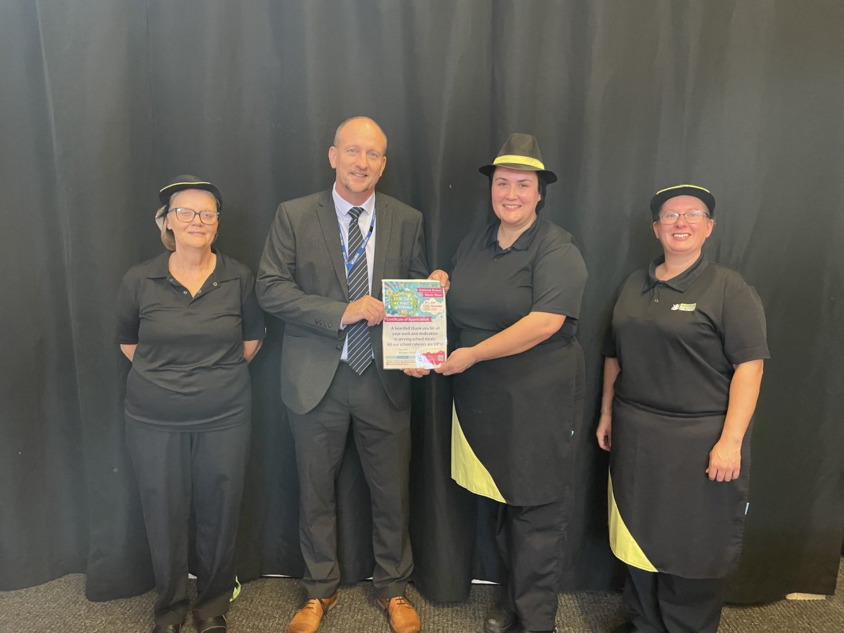 Thank you to our Catering Teams for getting involved with National School Meals Week and for all that you do every day in preparing and serving so many healthy, freshly prepared school meals for the children. You are all VIP’s! We appreciate your dedication😀<a href="/NSMW/">National School Meals Week</a>