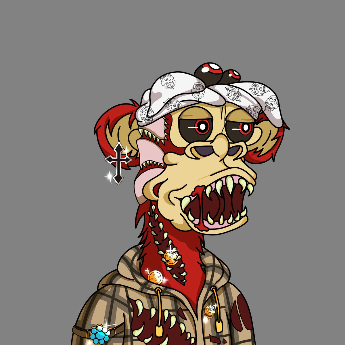 owner NFT <a href="/jason_kardonsky/">junkie chief</a> 
Apes who use bandanas on their heads add to the coolness of a man.
sologenic.org/nfts/r3kd9fm9J…
#XMUTANT #NFT  #XRPLcommunity #XRPLedger 
#XRPCommunity #XUMM #XRP