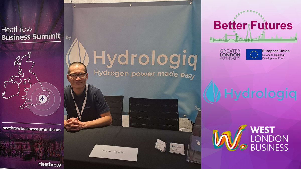 It was good to see <a href="/hydrologiq/">Hydrologiq</a>  at the #HeathrowBizSummit, who were promoting the sustainable power of hydrogen. 

Find out more about Hydrologiq here:
hydrologiq.com