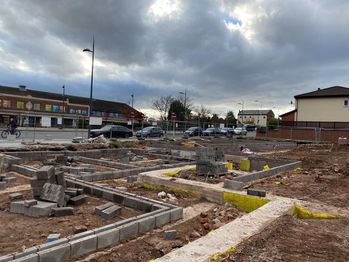 #ProjectUpdate at #SeacombeFerry! 

#BreakingGround, Putting in some Ground Beams &amp; getting started with substructure #blockwork 🎇

Also - The view! (Featuring the #NewStadium!)

DKArchitects KingsmeadHomes 🏘

#TeamAJP #civilengineering #consultants #structuralengineering