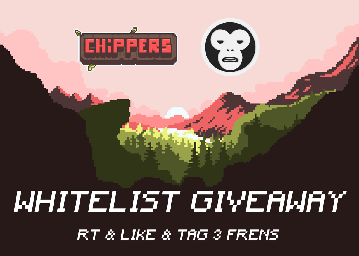 We are partnering with <a href="/ChippersNFT/">🔺</a>, an upcoming free mint on <a href="/joepegsnft/">Joepegs</a>🤝

We are giving away 4 Whitelist spots for our Twitter followers and many more for Apelanche holders in Discord 🎉

To Enter:
👉Follow <a href="/Apelanche/">Apelanche 🔺</a> + <a href="/ChippersNFT/">🔺</a>
👉 Retweet &amp; Like &amp; Tag 3 friends
⏳24