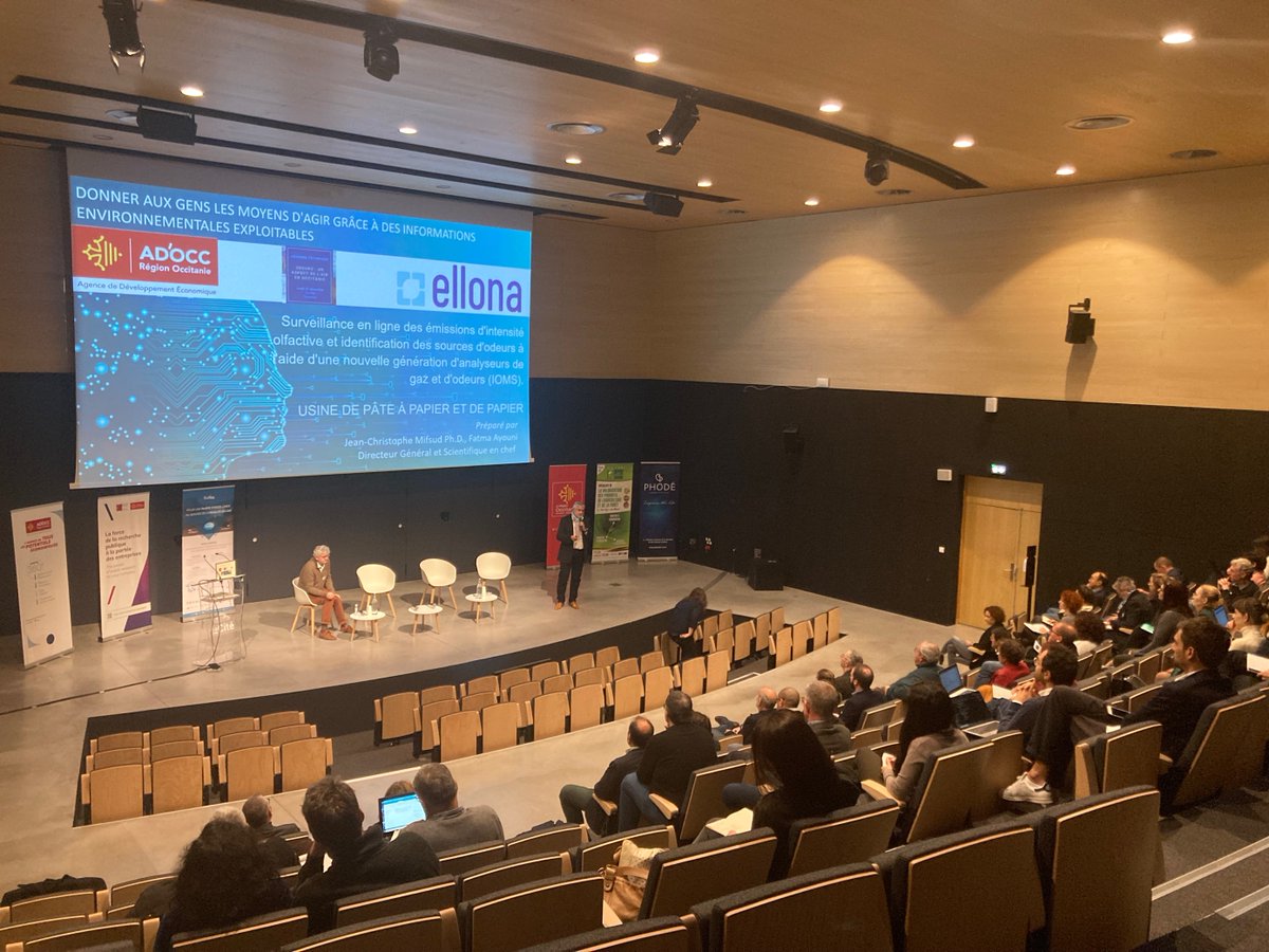 Lancement de l'annuaire Air &amp; Odeurs par <a href="/ADOCC_/">AD'OCC</a> ce matin, à la journée de la filière à @LaCite_eu 
↪️agence-adocc.com/wp-content/upl…

Tables rondes, conférences et démonstrations sont au programme du jour !