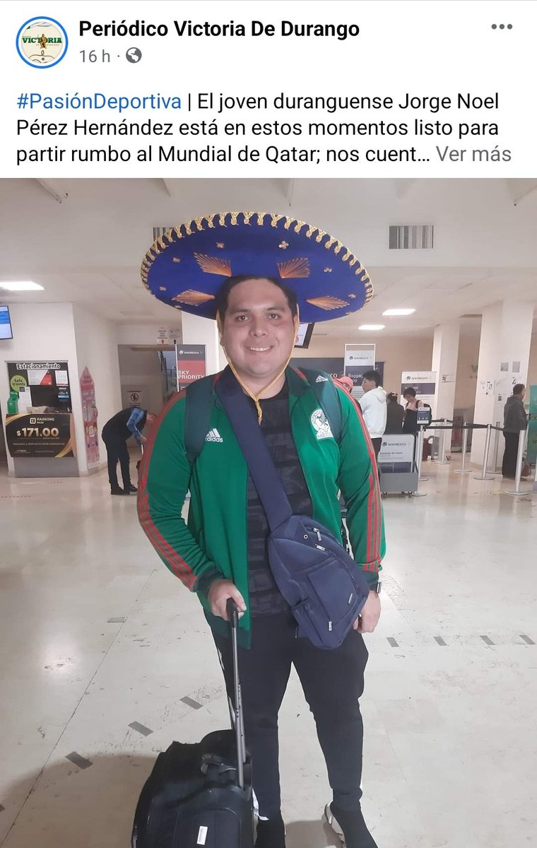 plattafforma's tweet photo. El colmo de la desfachatez, Jorge Pérez Hernández, hijo de Claudia Hernández, Secretaria de @SRNMA, hace dias fue nombrado Coordinador Administrativo en la @DMFE_Dgo y ya se tomó vacaciones para viajar al mundial de Qatar. ¿El alcalde @josejoseantonio solapará este descaro? https://t.co/BkrbULzsiq