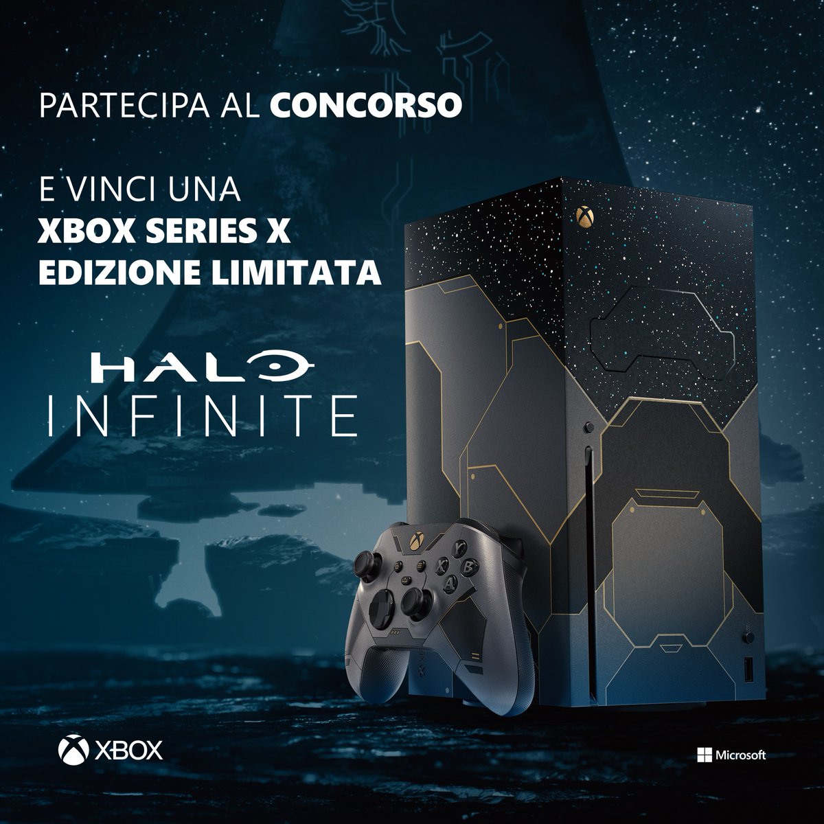 Festeggia con noi il Winter update di Halo Infinite! Prova a vincere una Xbox Series X Halo Infinite in edizione limitata: per partecipare ti basta retwittare questo post entro il 24/11/2022, essere residente in Italia e 18+ ❄️