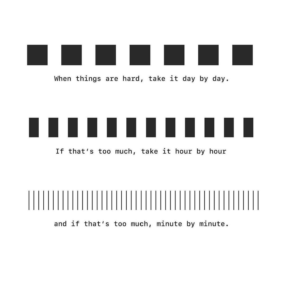 When things get tough, take it slow