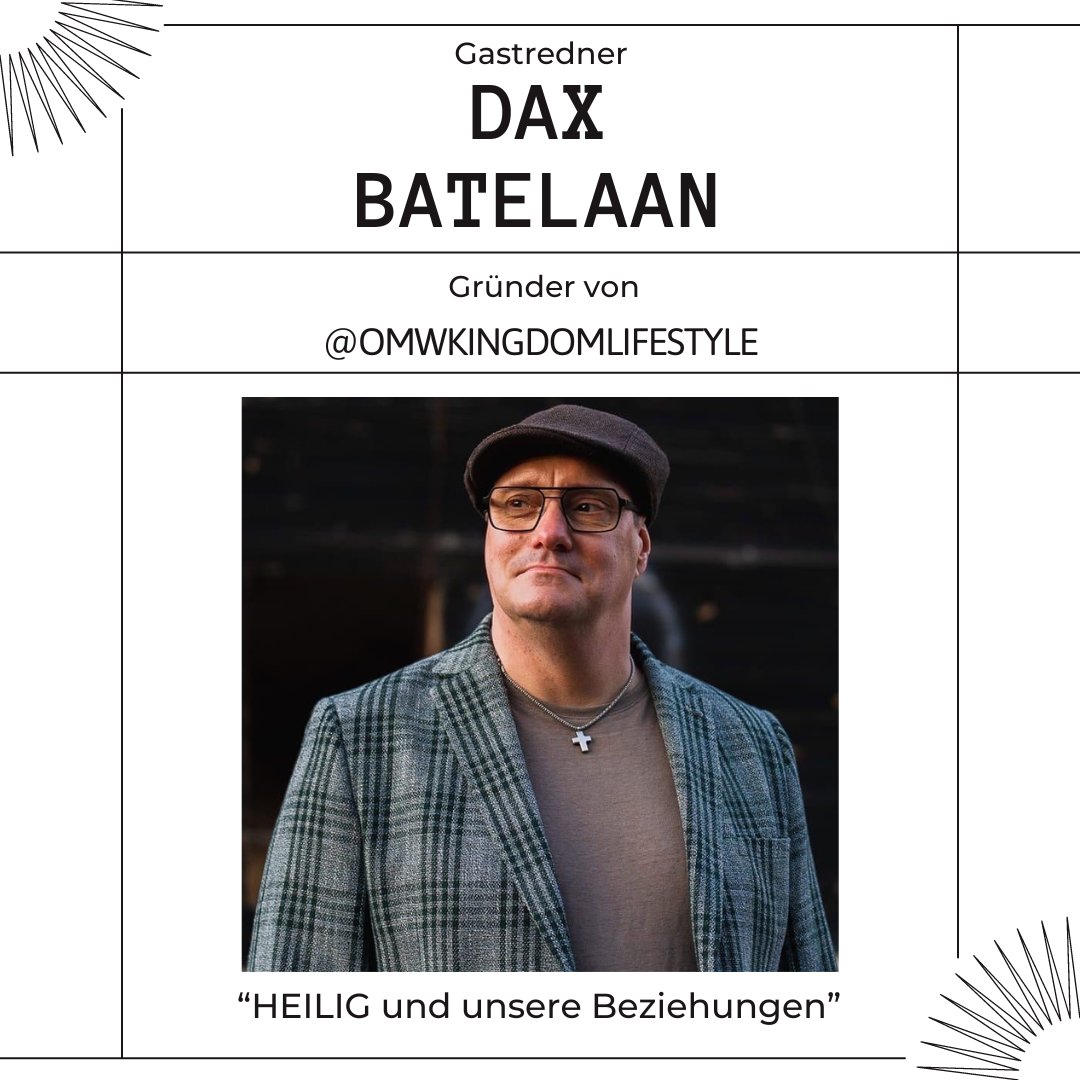 Am Sonntag geht unsere "HEILIG" Themenreihe mit einem Guest Speaker weiter! Dax Batelaan, Gründer von @omwkingdomlifestyle wird eine tolle Message über "HEILIG und unsere Beziehungen" bringen! Bis Sonntag! 📖✝️💒🎶 #gottesdienst #church #linz #sundayservice