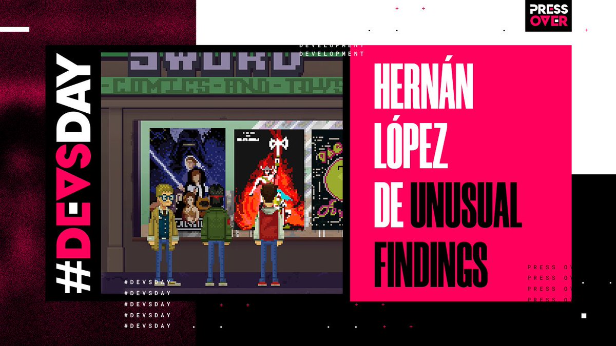 PressOverNews's tweet photo. 🎬 NUEVO VIDEO 🎬 #DevsDay con @EpicLLamaGames ya esta disponible en Youtube 🎉 Hernán López, CEO del estudio cordobés especializado en aventuras gráficas, conversó sobre el desarrollo de Unusual Findings y sus aventuras en la industria ▶️ https://t.co/awe5qiZpex ◀️¡Miralo ahora! https://t.co/S3KvZczAoi