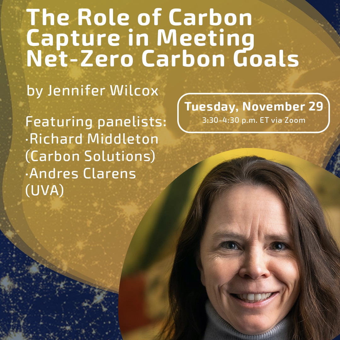 U-M Graham Sustainability Institute (@grahaminstitute) on Twitter photo Register for <a href="/UM_CEE/">U-M CEE</a>’s Building the Future Distinguished “The Role of Carbon Capture in Meeting Net-Zero Carbon Goals,” on 11/29 with <a href="/jwilceclab/">Jennifer Wilcox</a>, of <a href="/FECMgov/">Fossil Energy and Carbon Management | DOE</a> at <a href="/ENERGY/">U.S. Department of Energy</a>, <a href="/andresclarens/">Andres Clarens</a> of <a href="/UVA/">UVA</a>/@ResilienceUVA, and <a href="/ristmi/">Richard Middleton</a> of <a href="/CarbonSolnLLC/">Carbon Solutions</a>.
myumi.ch/wMR1p Register for <a href="/UM_CEE/">U-M CEE</a>’s Building the Future Distinguished “The Role of Carbon Capture in Meeting Net-Zero Carbon Goals,” on 11/29 with <a href="/jwilceclab/">Jennifer Wilcox</a>, of <a href="/FECMgov/">Fossil Energy and Carbon Management | DOE</a> at <a href="/ENERGY/">U.S. Department of Energy</a>, <a href="/andresclarens/">Andres Clarens</a> of <a href="/UVA/">UVA</a>/@ResilienceUVA, and <a href="/ristmi/">Richard Middleton</a> of <a href="/CarbonSolnLLC/">Carbon Solutions</a>.
myumi.ch/wMR1p