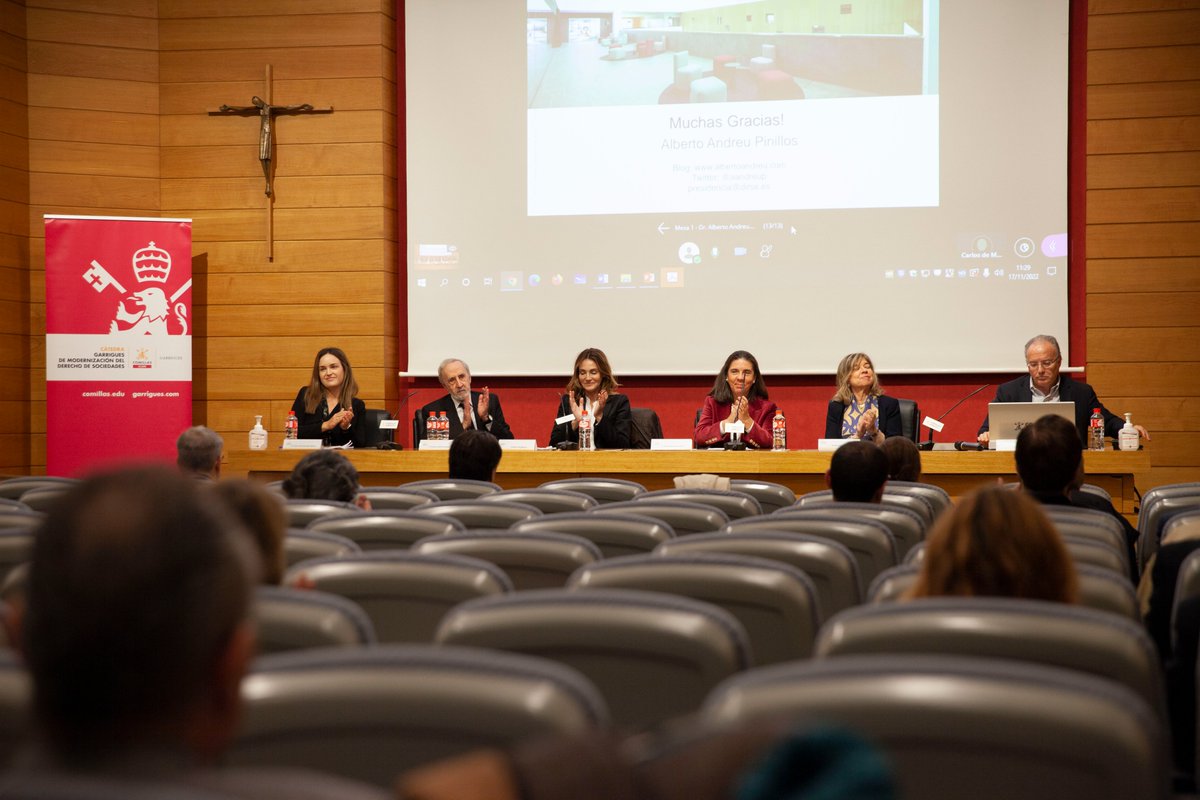 ICADE_Derecho's tweet photo. 📢Empezamos el día en @ICADE_Derecho  con la primera jornada del "Congreso Internacional “ESG y Gobernanza Corporativa: ¿Hemos perdido el norte o lo estamos encontrando?", organizado por la Cátedra @garrigues_es  de Modernización del Derecho de Sociedades-ICADE y el #CIDICADE. https://t.co/gsHUnWelcw