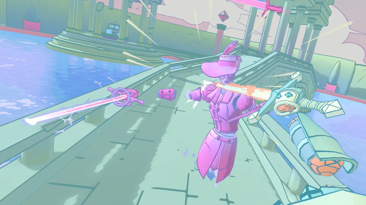 BalzarJuliusson's tweet photo. It's been a while but today at 10am PDT/7pm CET we are launching a game! @BrokenEdgeVR from @trebuchetvr is utterly amazing, made with so much love &amp; passion that it's almost a steal to sell it for $9.99. Easy to learn but hard to master, pick up the sword in just a few hours!⚔️ https://t.co/9H98Y9B5d8