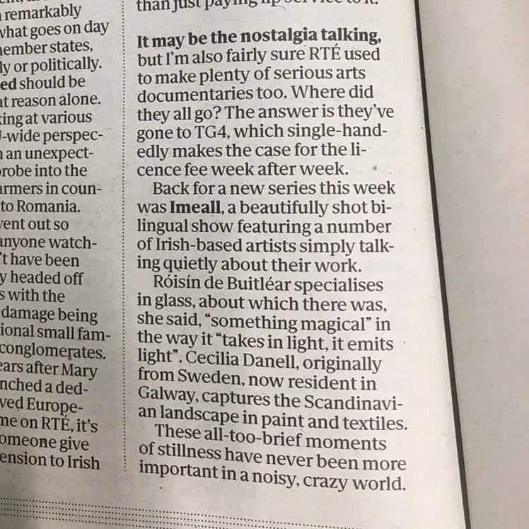 redshoe_tv's tweet photo. Léirmheas álainn ó @EilisOHanIon ar Imeall san @Independent_ie 👇
Is féidir libh athfaire ar clár 7 ar an bPlayer @TG4TV anois 📺
#imeall #arts
@RdeBuitlear @afoggynotion @AlisaShakor Sam Gleeson https://t.co/aKyIGc1kEB