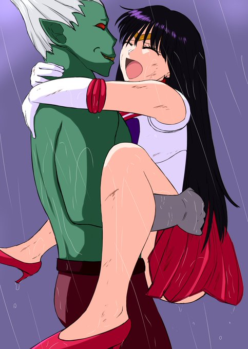 敗北し連れ去られるセーラーマーズ 