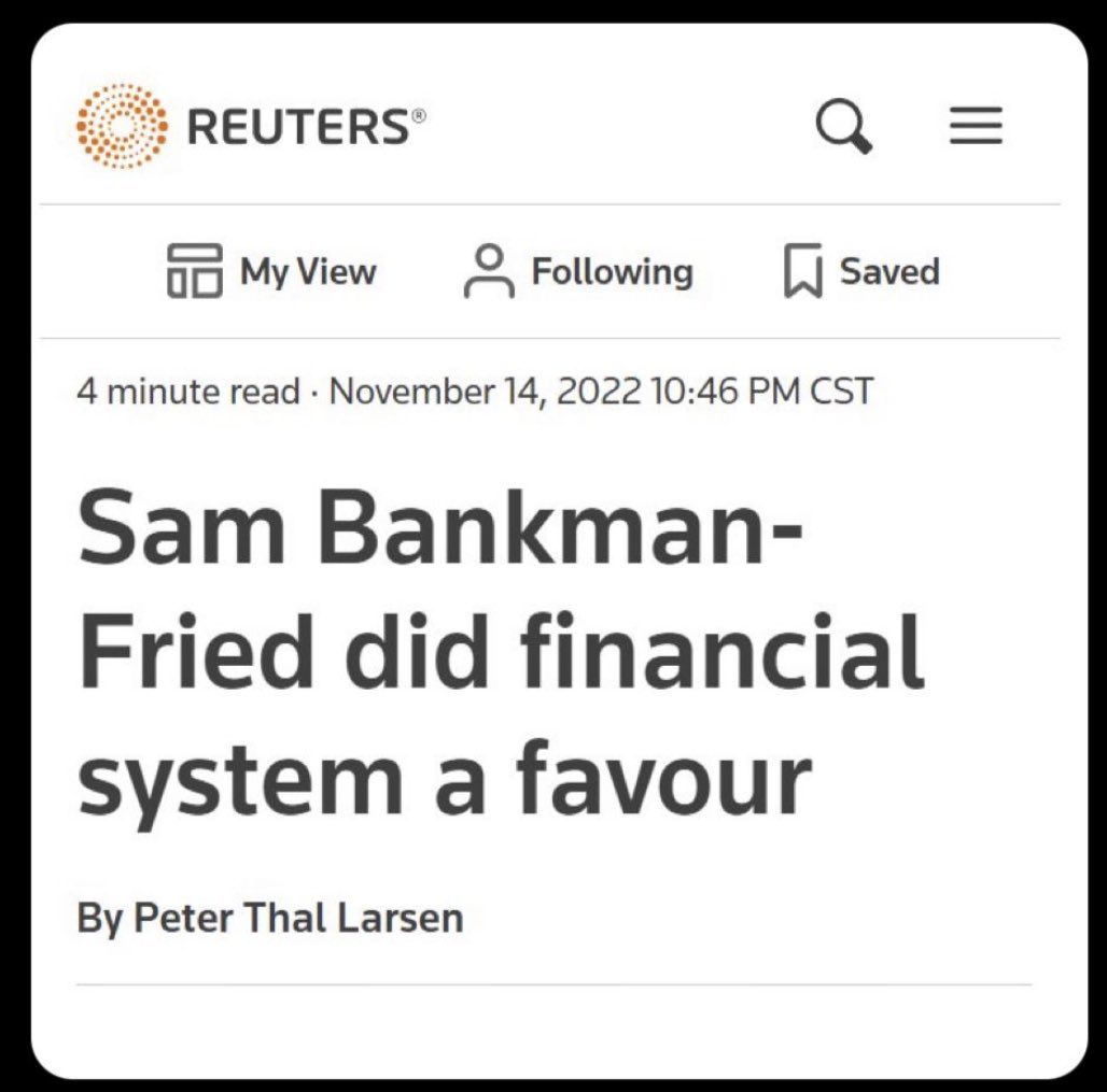 BitcoinArchive's tweet image. Sam Bankman-Fried donated 100s of millions of dollars stolen from FTX customers to politicians and related organisations. 

The New York Times, Washington Post and Reuters are now whitewashing his actions which have ruined millions of lives. 

Propaganda &amp;amp; corruption in action.