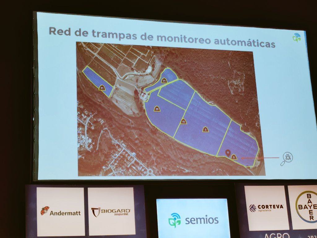 🗣️Verónica Martínez Angulo traslada la #agricultura de precisión a la nueva plataforma <a href="/Semios/">Semios</a> que distribuye la confusión sexual de forma variable según la información recogida por sensores y gestionada por dispensadores inteligentes🌱

<a href="/agroferomonas/">Agroferomonas</a>

#Agroferomonas2022
#agro