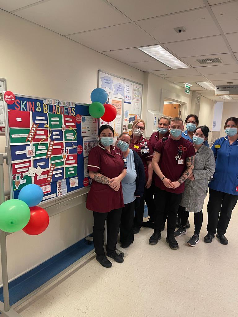 HollyRandle6's tweet photo. Wow ED! Our very creative link nurses Laura & Kiera have created a Stop The Pressure themed board game 👏👏 such a great way to educate the team whilst having some ‘friendly’ competition ✋🔴 #TeamEM #TeamED #StopThePressure @TVN_UHCW @WoottonSonia @AdrianCabaluna https://t.co/DwRmmN1ftT