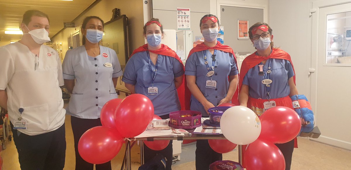 The amazing superheroes from our Tissue Viability Service promoting Worldwide Pressure Ulcer Prevention Day with other superheroe staff from St. Paul's ward <a href="/Beaumont_Dublin/">Beaumont Hospital</a>