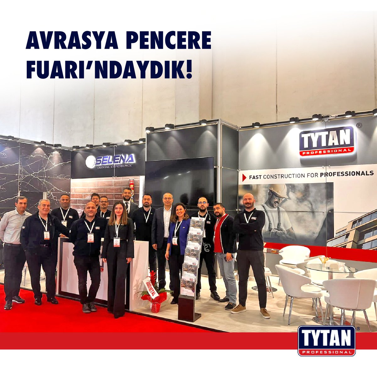 MiriamLazcano35's tweet photo. Tytan Professional olarak 12-16 Kasım tarihlerinde gerçekleşen Avrasya Pencere Fuarı’na katılım sağladık.

​ #Selena #SelenaYapı #SelenaGrup #Tytan #TytanProfessional #TytanProfessionalTürkiye #AvrasyaPencereFuarı #TÜYAP https://t.co/khhzM0QzkP
