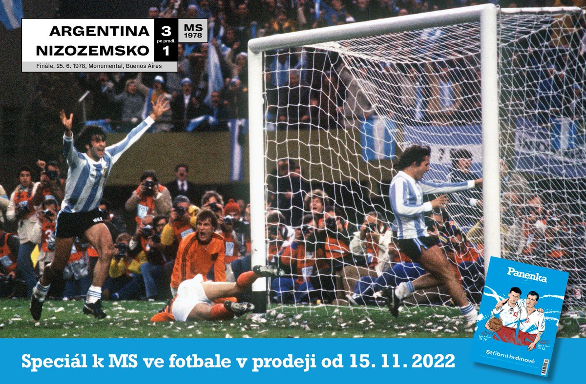 MagazinPanenka's tweet photo. “Na zlatou trofej jsem si nesáhl. Když nám ji předali, všichni kluci z mančaftu se na ni vrhli a chtěli se jí dotknout, já ale tuhle touhu necítil,” píše pro magazín Panenka argentinský útočník Mario Kempes, jehož góly rozhodly finále MS 1978 s Nizozemci. https://t.co/wcxZJuuVnz https://t.co/lb9MZfA6vF