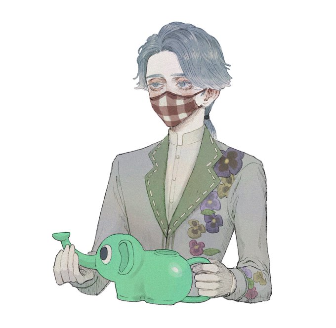 「blue eyes watering can」 illustration images(Latest)