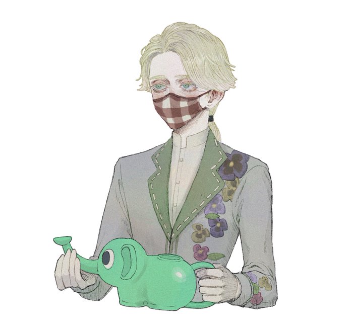 「blue eyes watering can」 illustration images(Latest)