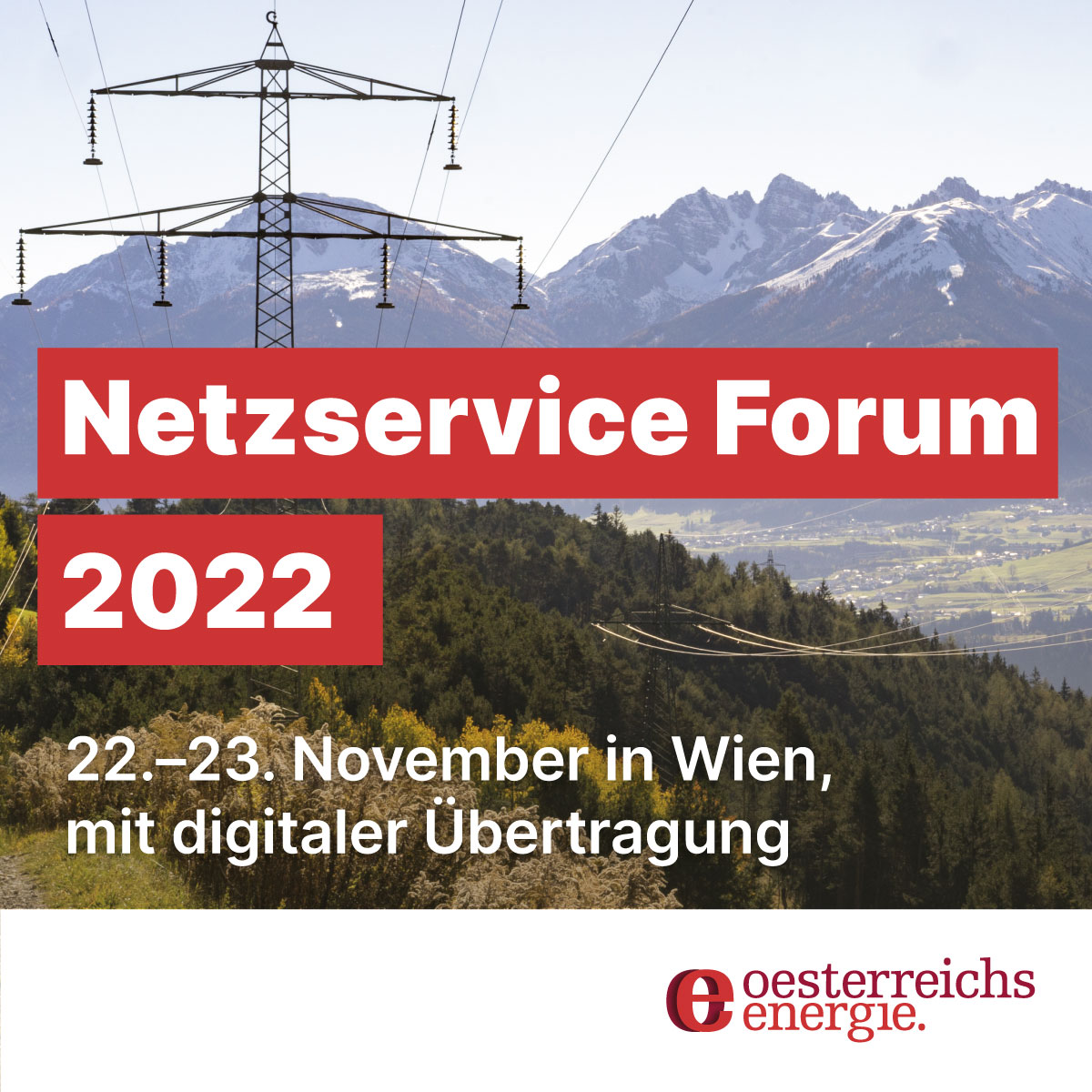 OeEnergie's tweet image. Was bewegt die #Netze der Zukunft? Mit einem hochspannenden Programm beleuchten wir diese Frage von 22.-23. November beim Branchentreffpunkt der Netze. Die Teilnahme ist live oder online möglich – gleich anmelden: tinyurl.com/yrtru3vu