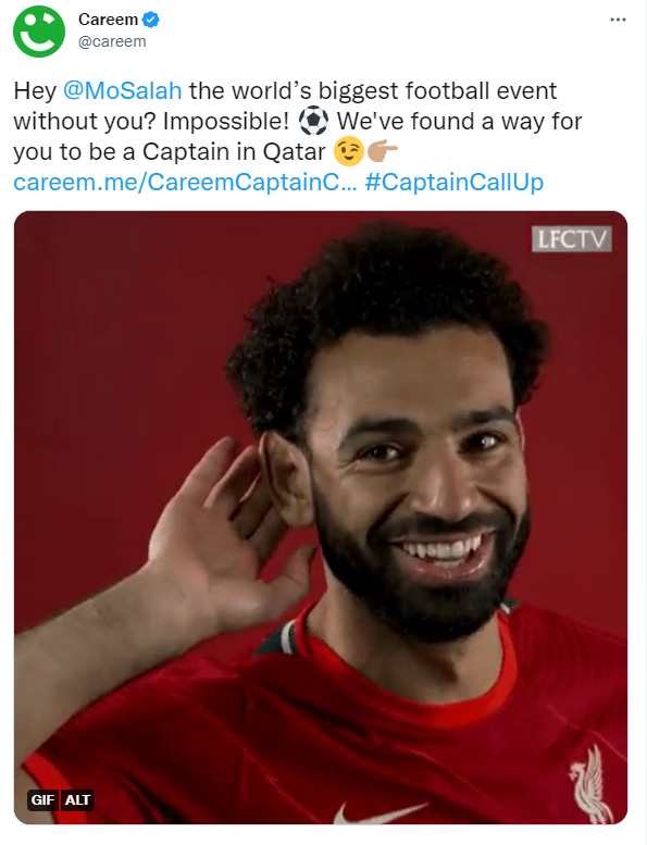 lovindubai's tweet photo. The World Cup hasn't even started but it looks like the shade has kicked off! @MoSalah Your move๐
@careem #sp #lovindubai #CaptainCallUp https://t.co/mndMO2uUt0