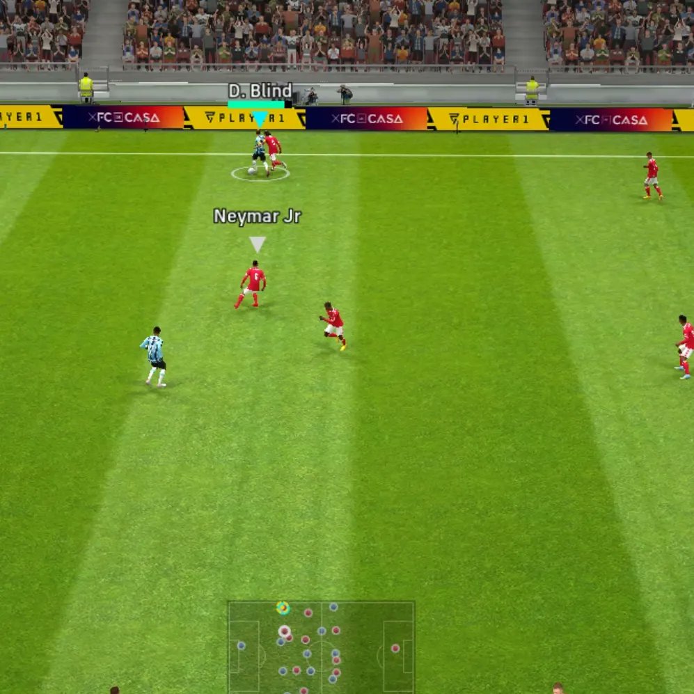 As placas de publicidade no evento em parceria efootball e ge.globo 
#eFootball2023