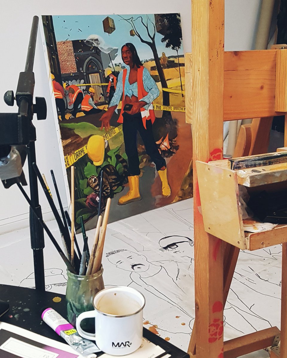 RaduBurduj's tweet photo. • it's gonna be one hell of a painting • #painting #art #now #oilpainting #ArtistOnTwitter #workinprogress #artworks #raducoolcat #contemporaryart https://t.co/w5bQjVAlJm
