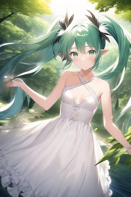 #NovelAIAIDiffusion 
#初音ミク 
#ai絵師と繋がりたい 