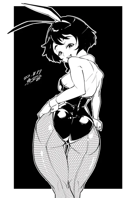 #GuP版深夜のお絵描き60分勝負_20221117
 #GuP版深夜のお絵描き60分勝負
労役で疲弊した肉体でもすらすら描ける。結局バニーが最強なんだよね。 