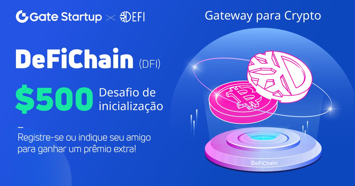 Gate.io #DeFiChain Sorteio de $ 500   
O registro pode ganhar um bônus de contrato de $ 5 cada!  
✅Cadastre-se agora! go.gate.io/w/TcO1dts7 
✅RT &amp;like
✅Marcar amigos

👉Participe agora: gleam.io/kCv3g/oferta-d…