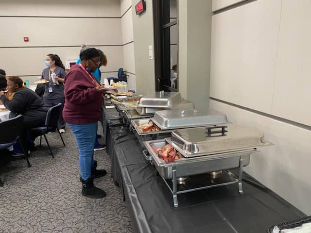 SpringISDNurses's tweet image. Yesterday our Spring ISD nurses had training given by our Director of Nursing. We were also served beautiful and delicious food provided by our nutrition department to celebrate an early Thanksgiving.