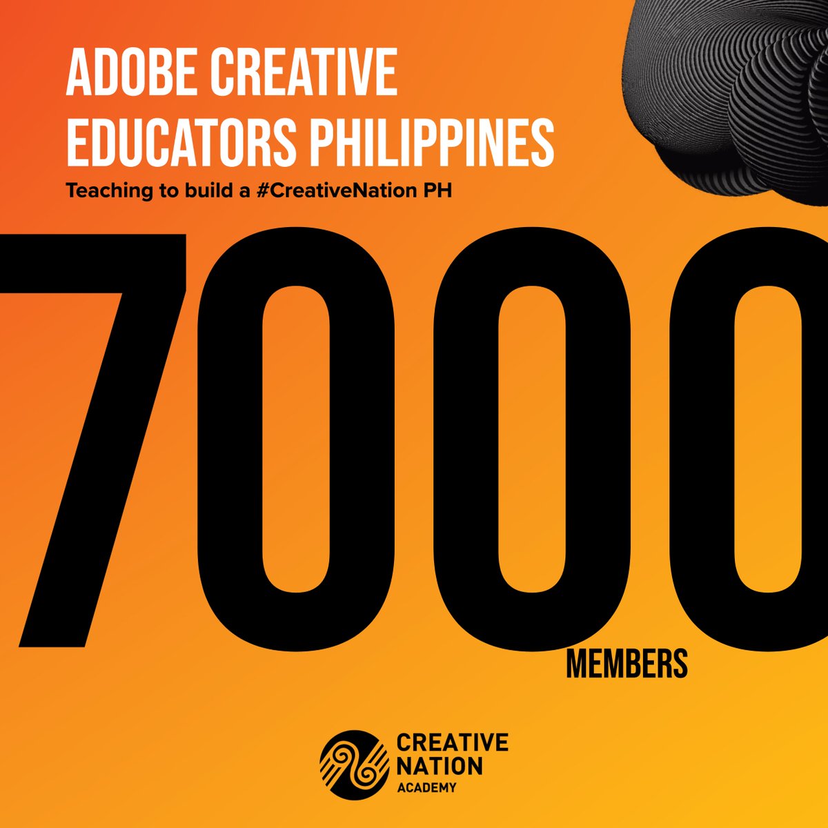 Thank you 7000 times! Adobe Creative Educators Philippines has reached this success because of all of you. 

Lets build that #creativenationph for we are #bettertogether
#ccevangelistph #FatherACEPH #adobeeducreative