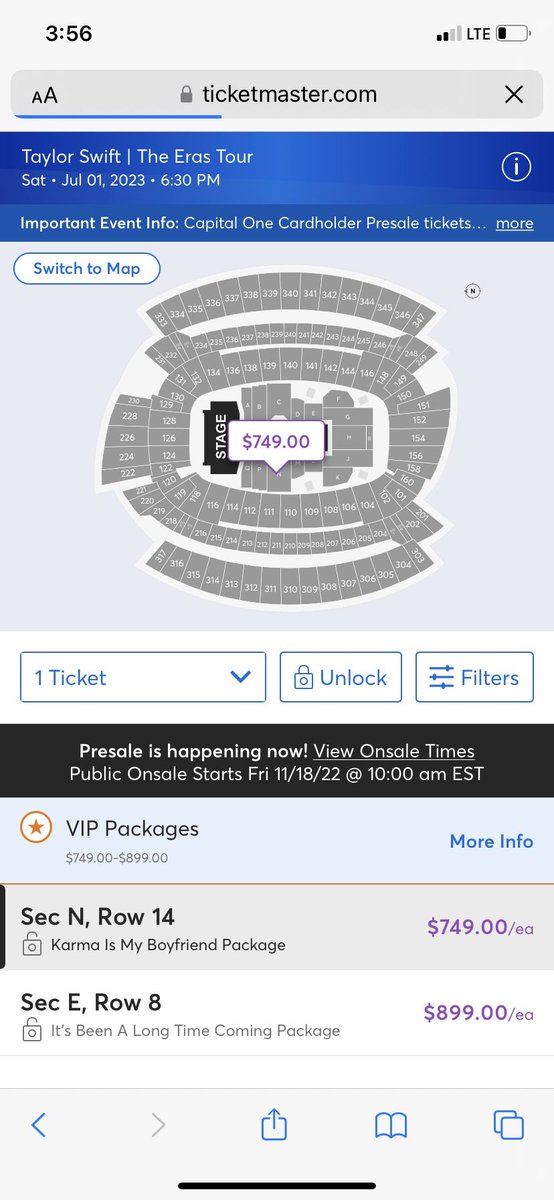 whatanancy's tweet photo. @babeiluvyoualot @shurider17 Nope, this was yesterday. I didn’t get a presale code for Tuesday. Once I finally made it through, it had me put my code in (first 6 digits of card) only for it to show 2 ticket options, but they weren’t even available. Tried a different show and it told me I didn’t have access https://t.co/9n6RkFSrWC