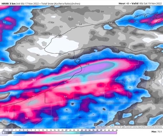 JayRoyJunior's tweet photo. Forecast for Sunday’s game @BuffaloBills ⛄️ 🌀 https://t.co/rOxERsuY3E