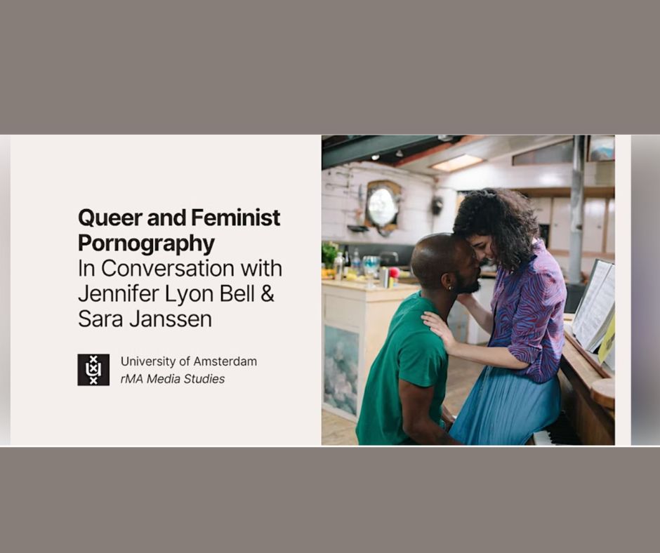Thank you again to the University of Amsterdam's faculty and students for their openmindedness in asking Sara Janssen &amp; myself to talk abut Queer &amp; Feminist Pornography. <a href="/UvA_Amsterdam/">UvA Amsterdam</a>