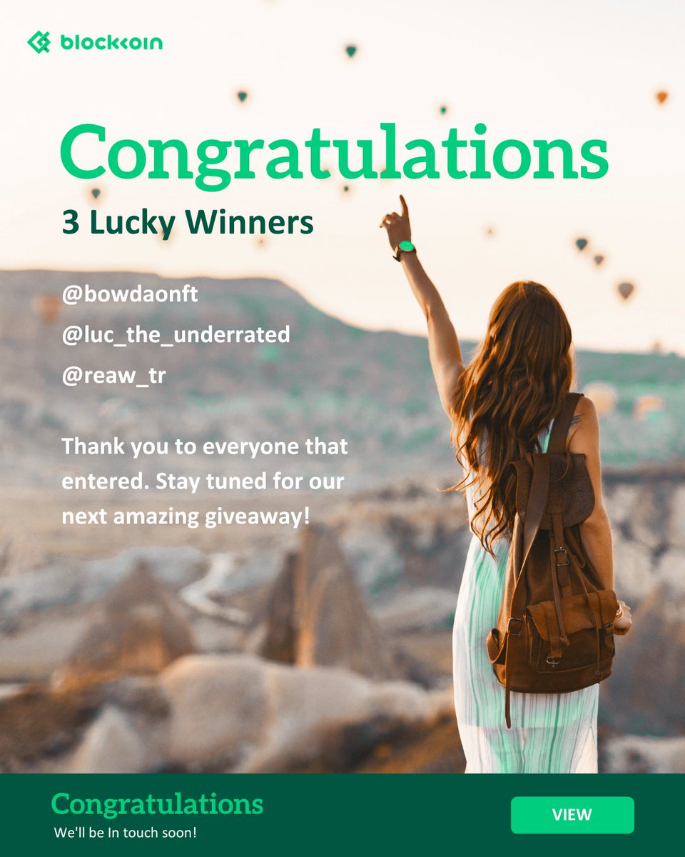 blockkoin's tweet photo. #Congratulations to the 3 lucky #winners of our #BKLocked #giveaway:
@bowdaonft (Crypto Fest selfie winner)
@luc_the_underrated (Social Follower winner)
@reaw_tr (Social Follower winner)
Thanks to everyone else that entered and better luck #nexttime.
#blockkoin #win #bkcoin https://t.co/d1dpmtWKOv