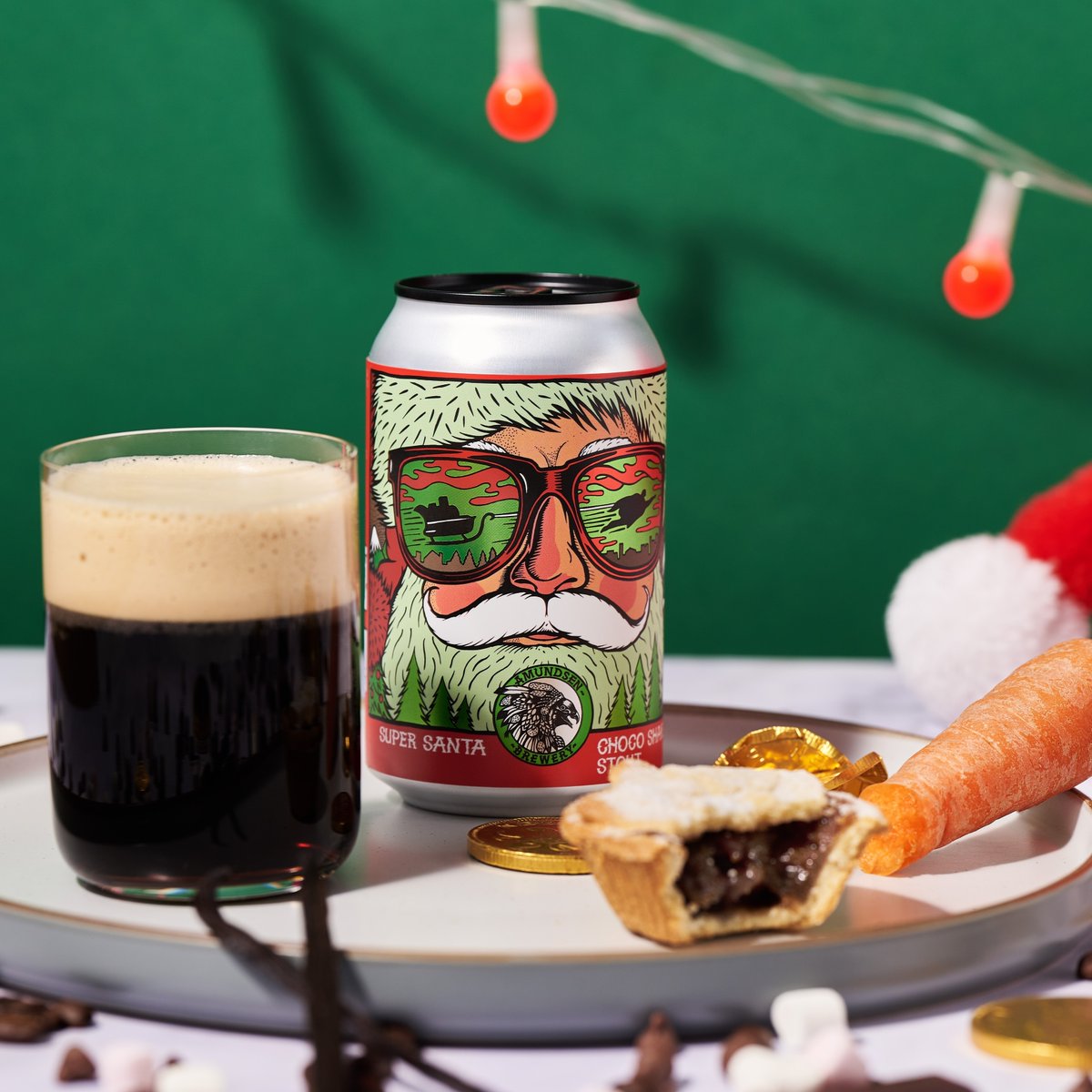 🎅 🍻Christmas BEER SPOTLIGHT 🍻🎅:  Super Santa Coffee Stout

We're buzzing about our Super Santa 4.7% Coffee Stout!☕️💥
🤩

Big on flavour, perfect for seasonal sipping.🙌

Find cans now online and in good bottle shops.🎁
