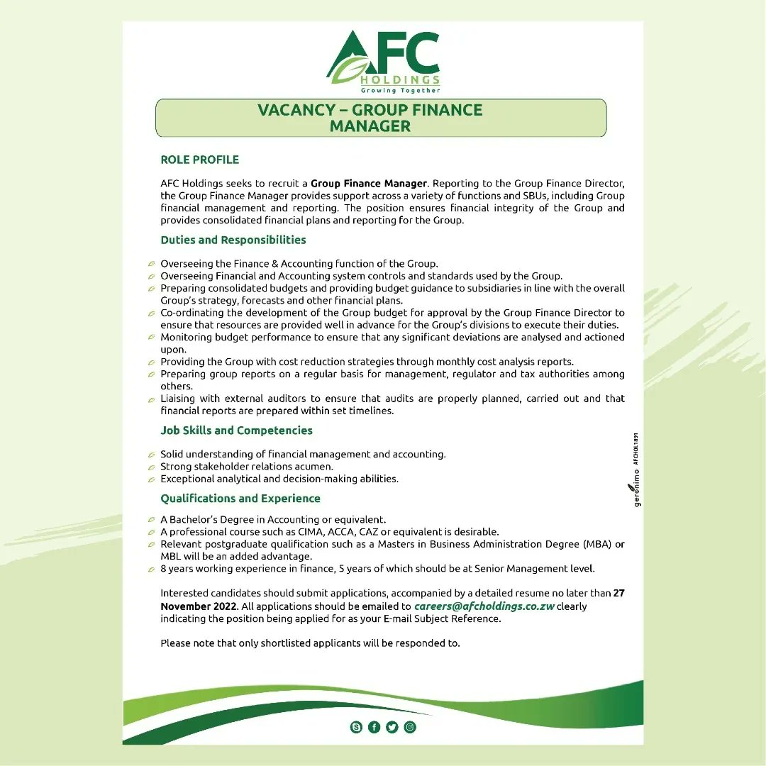 AfcHoldings's tweet image. We are hiring!!