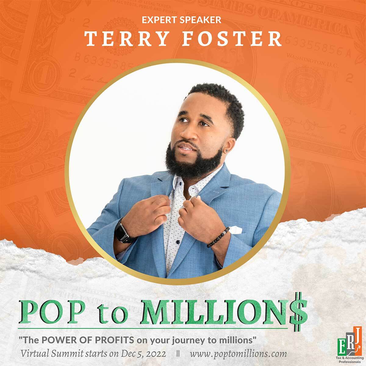 drranelli's tweet photo. Since 2016, Terry’s agency Terry Foster Consulting has managed over $20 million dollars of ad spend resulting in over $100 million dollars of sales.

Join Terry, along with 20 speakers on Dec. 5 at the POP to Millions Summit. 
-->https://t.co/JFkG3jcHqh https://t.co/fcJBonL6oY