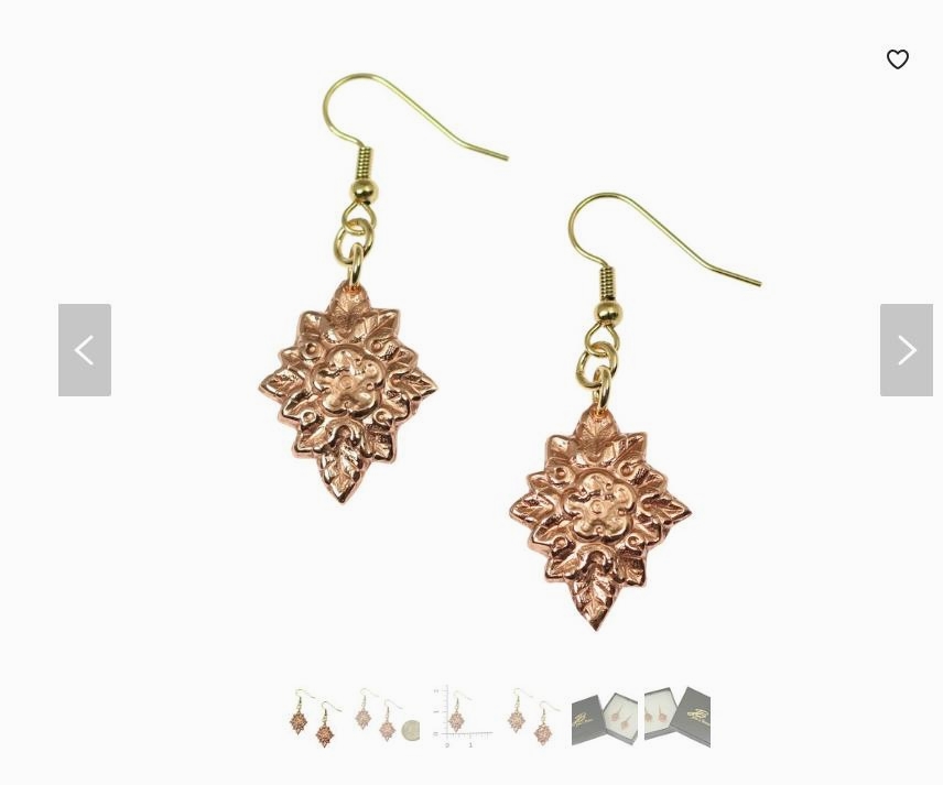 Stylish French Bouquet Copper Flower Drop Earrings Highlighted on Etsy #FlowerEarrings #7thAnniversary #HandmadeJewelry #Designer #Etsy etsy.com/listing/673570…