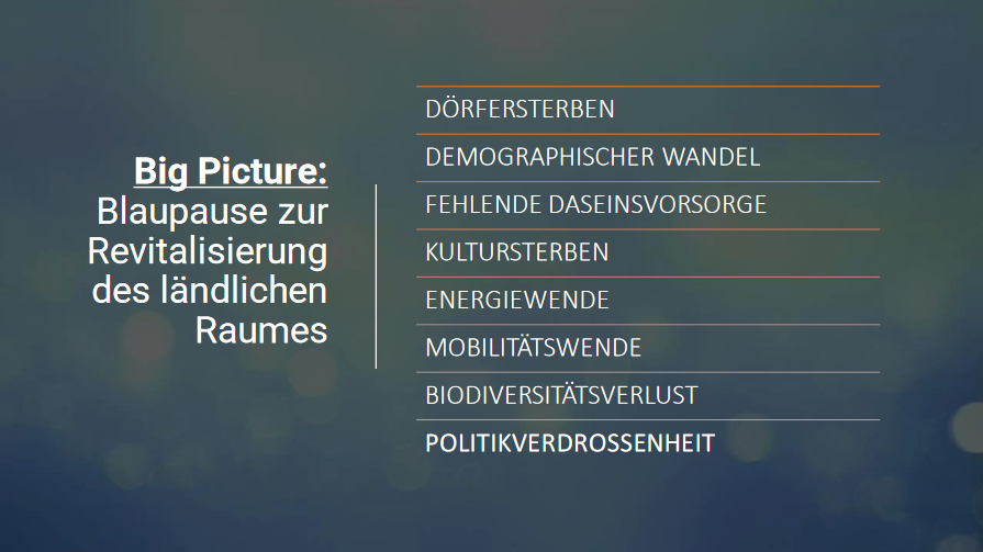 dgkulturenergie's tweet photo. 💡Heute haben wir der Presse unsere Vision für die Zukunft der Dörfer vorgestellt. Wir wollen zu einem bundesweiten Vorbild für die Revitalisierung &amp; Modernisierung des ländlichen Raumes werden. Den Erhalt der Dörfer sehen wir als große Chance!
👉Konzept: https://t.co/ibkYiiGfIq https://t.co/FNTj9pvTXS