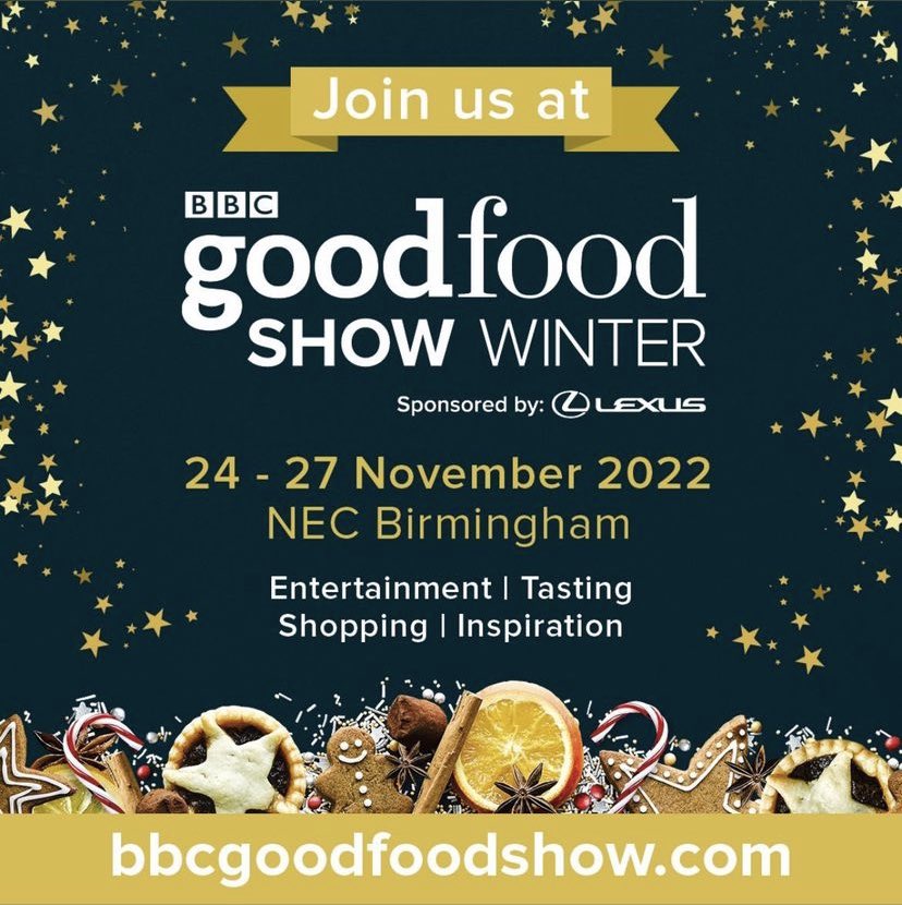 Hands up if you’re coming to <a href="/BBCGoodFoodShow/">BBC Good Food Show</a> next week?
I’ll be there hosting the Fabulous Food Finds Tasting Theatre + looking after my 50+ producers &amp; brands in the Food Champions area 🙌