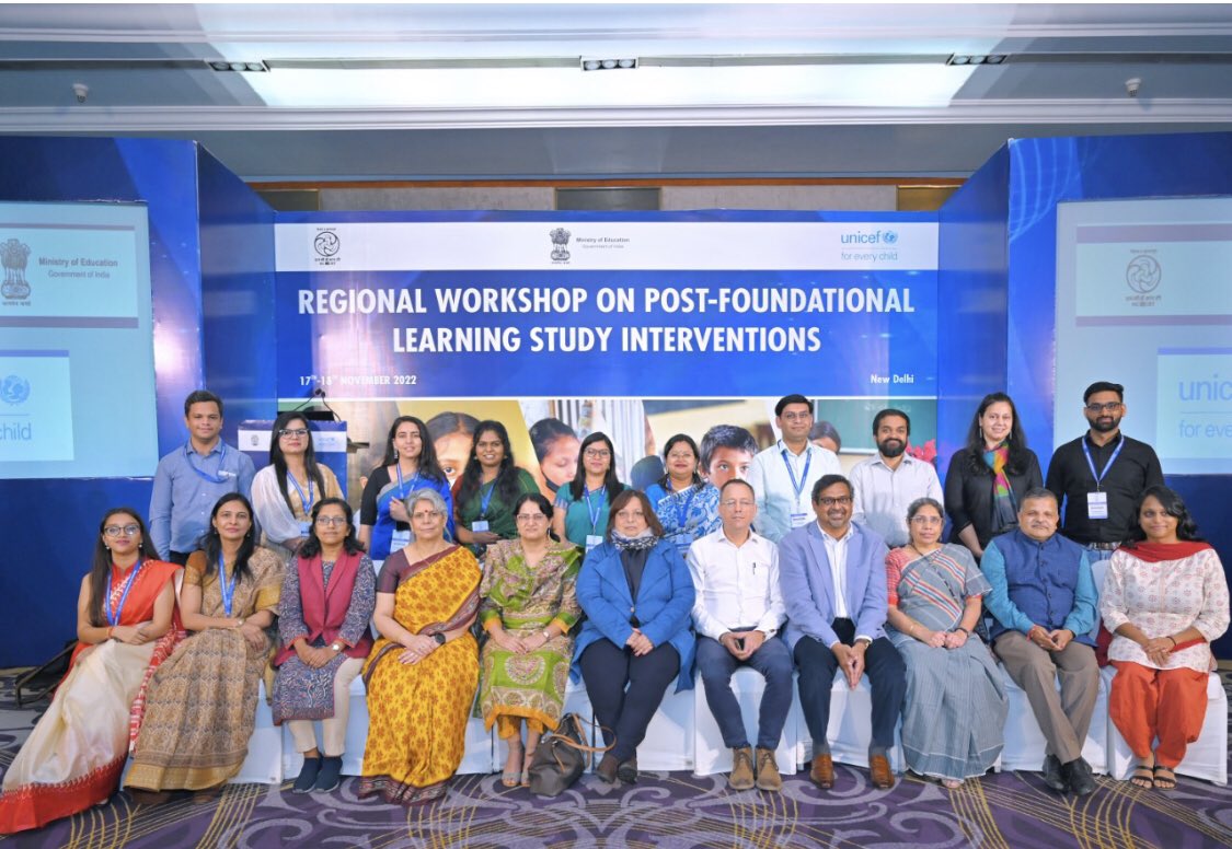 #MoE in collaboration with NCERT and #UNICEF organises the two day #Post #FoundationalLearningStudy #regional workshop to understand and interpret the #FoundationalLearning reports nipunbharat.education.gov.in/fls/sList.aspx
