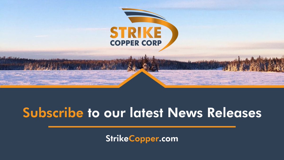 StrikeCopper's tweet photo. Subscribe to our latest News Releases!

🔗 Sign up » https://t.co/WxgNQZQp0p   
—
#coppermining #mining #resourcemarket https://t.co/du1psN4mfk