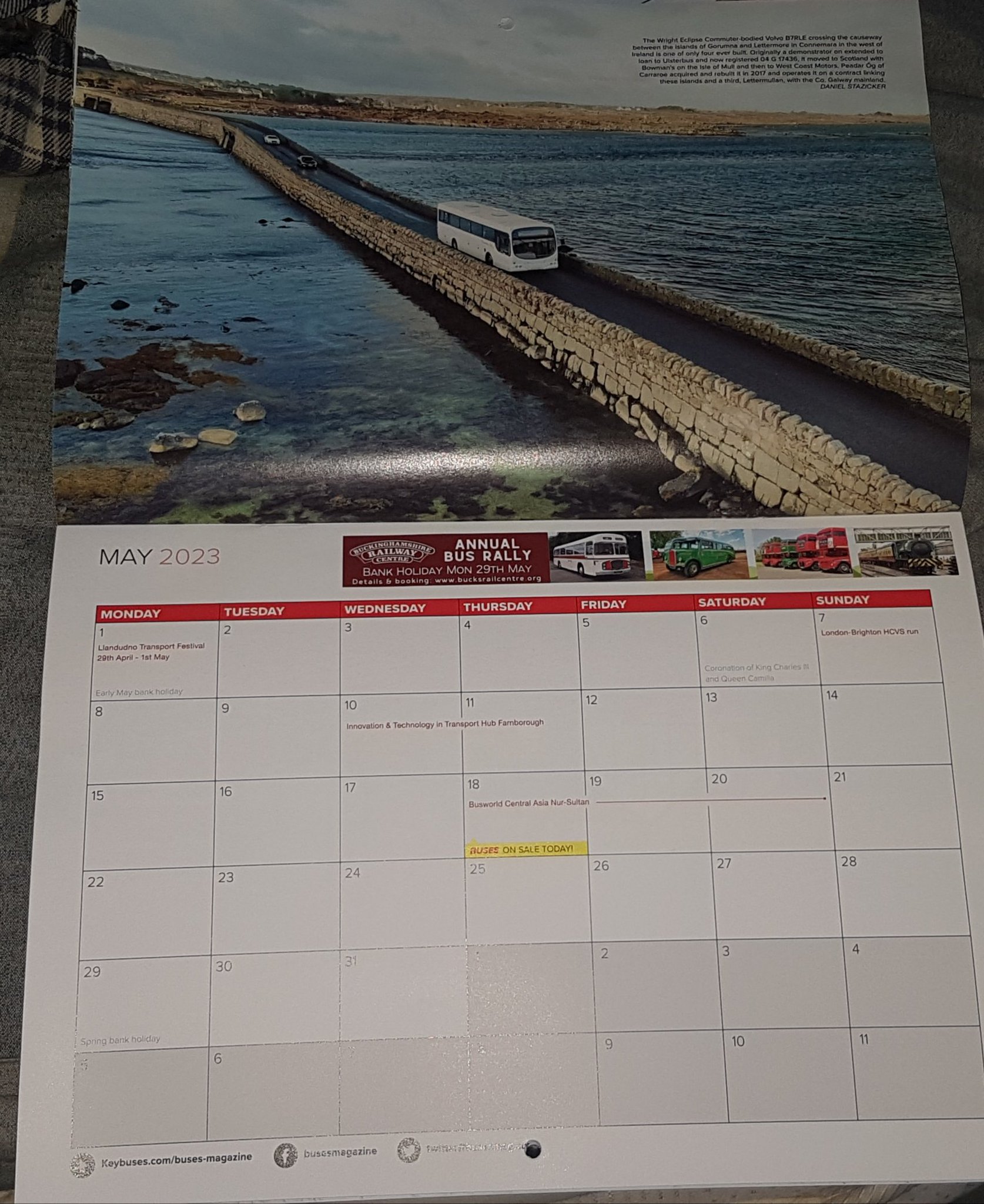 The Bus Enthusiast on Twitter: "My 2023 Buses Calendar that I got free ...